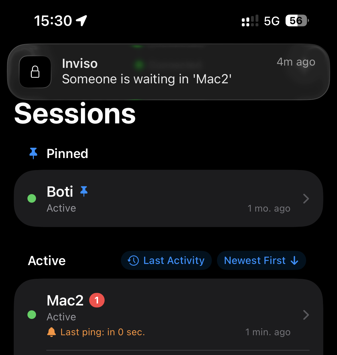 Private notifications
